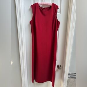 Helene Blake Red Sleeveless Sack Dress